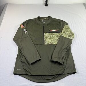 Atlanta Falcons Jacket Men L Green Nike Salute To Service Full Zip Military Camo